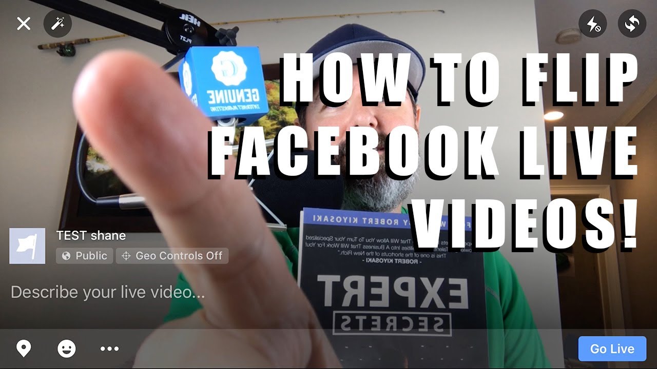 how to flip facebook live video